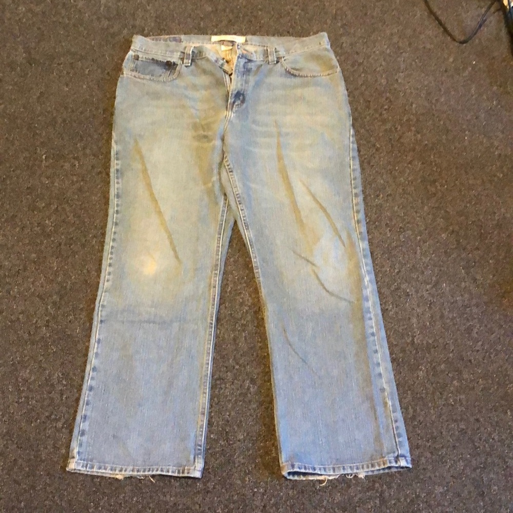 Urban pipeline relaxed straight men’s jeans
